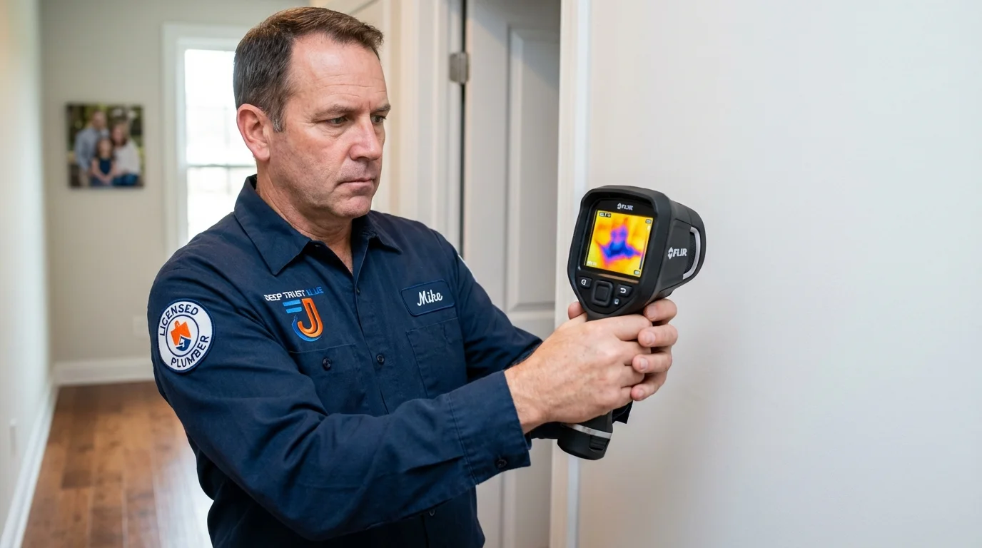 Thermal imaging leak detection by Johns Plumbing LLC in Clay City